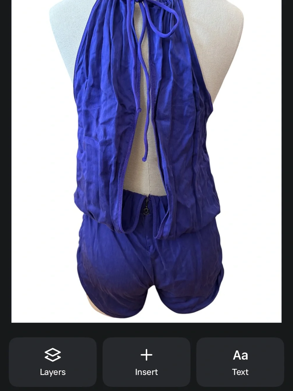 LULULEMON vintage purple tencel romper